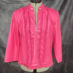 City Girl faux leather jacket.